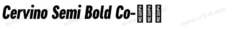 Cervino Semi Bold Co字体转换